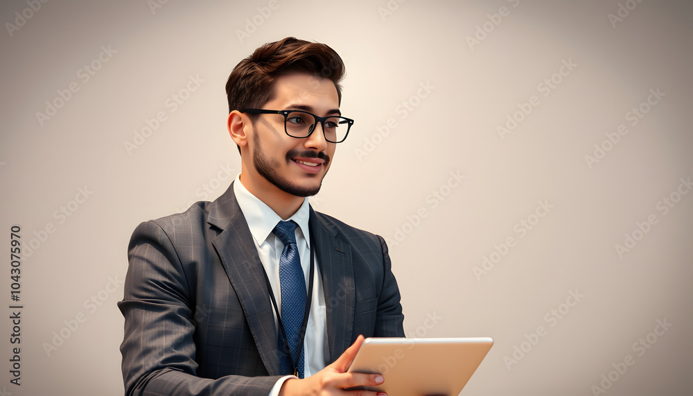 Young businessman employee visiting psychologist isolated with white highlights, png Young businessman employee visiting psychologist isolated with white highlights, png