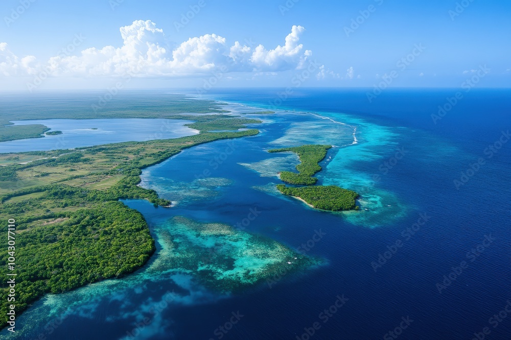 Belize Aerial View: Exploring the Great Blue Hole in the Caribbean Sea Belize Aerial View: Exploring the Great Blue Hole in the Caribbean Sea