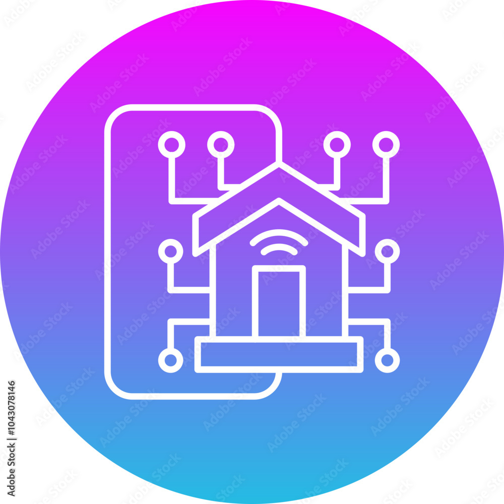 Fototapeta premium Domotics Icon
