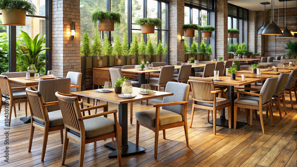 Fototapeta premium restaurant in the city