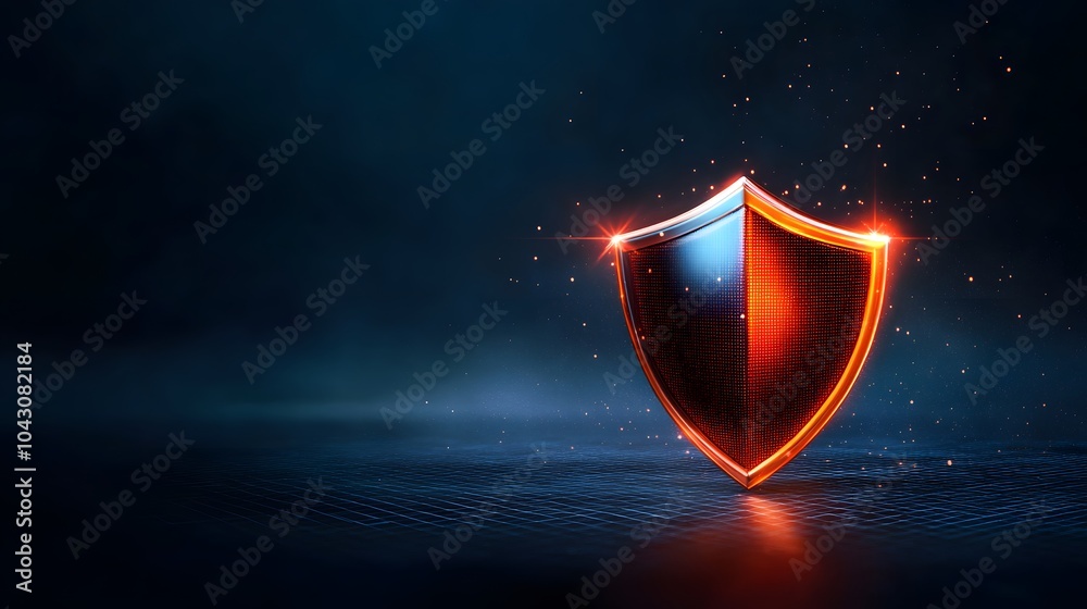 Fototapeta premium Dynamic shield design for protection concepts