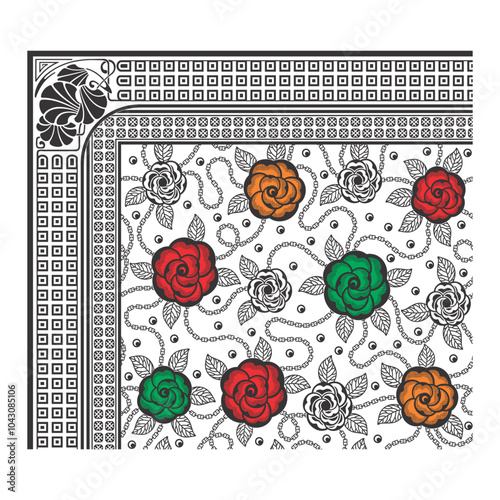 bedsheet design digital art use hand work and digital printing