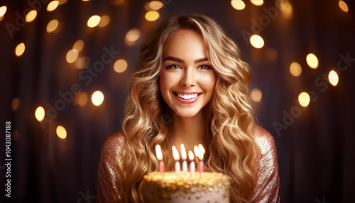 Junge Frau 18. Geburtstag