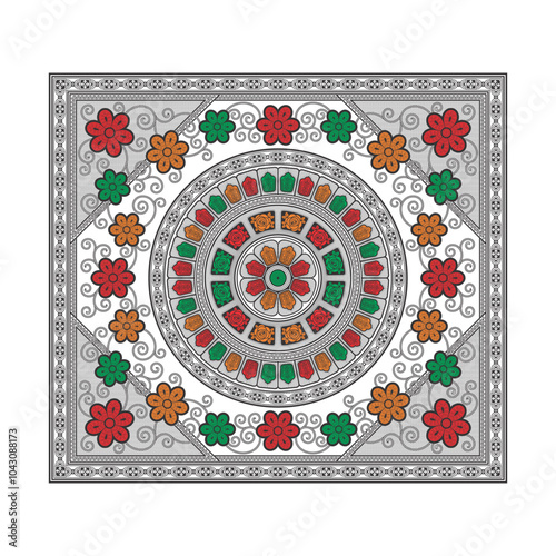 bedsheet design digital art use hand work and digital printing