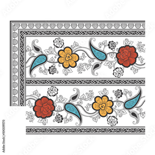 bedsheet design digital art use hand work and digital printing