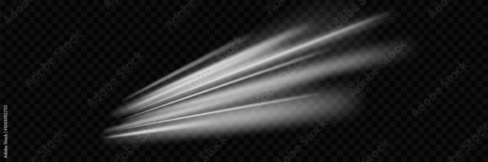 Flying lines of speed and movement. On a transparent background. Flying lines of speed and movement. On a transparent background.