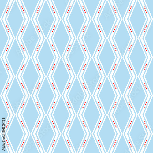 chicago city flag zigzag pattern. rhombus background. vector illustration