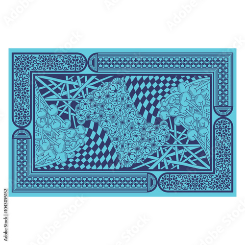bedsheet design digital art use hand work and digital printing