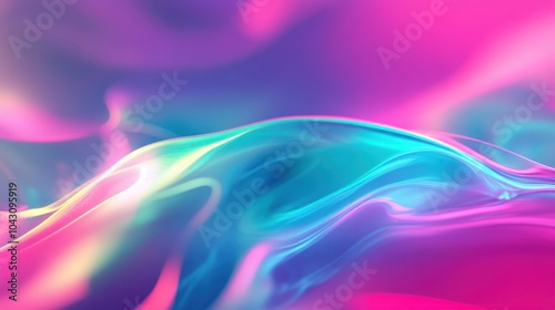 Wallpaper Mural A high-energy background with neon gradients of green, blue, and pink that create a futuristic and playful atmosphere.  Torontodigital.ca