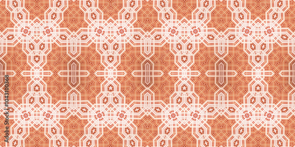 Fototapeta premium Seamless abstract pattern. the texture of the art is symmetrical