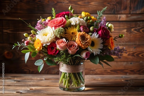 a bouqet of flowers ai generated