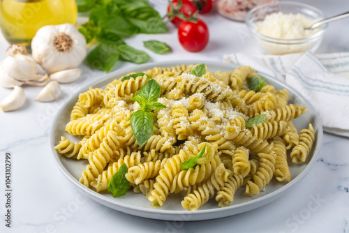 Italian Fusilli Pasta with ...