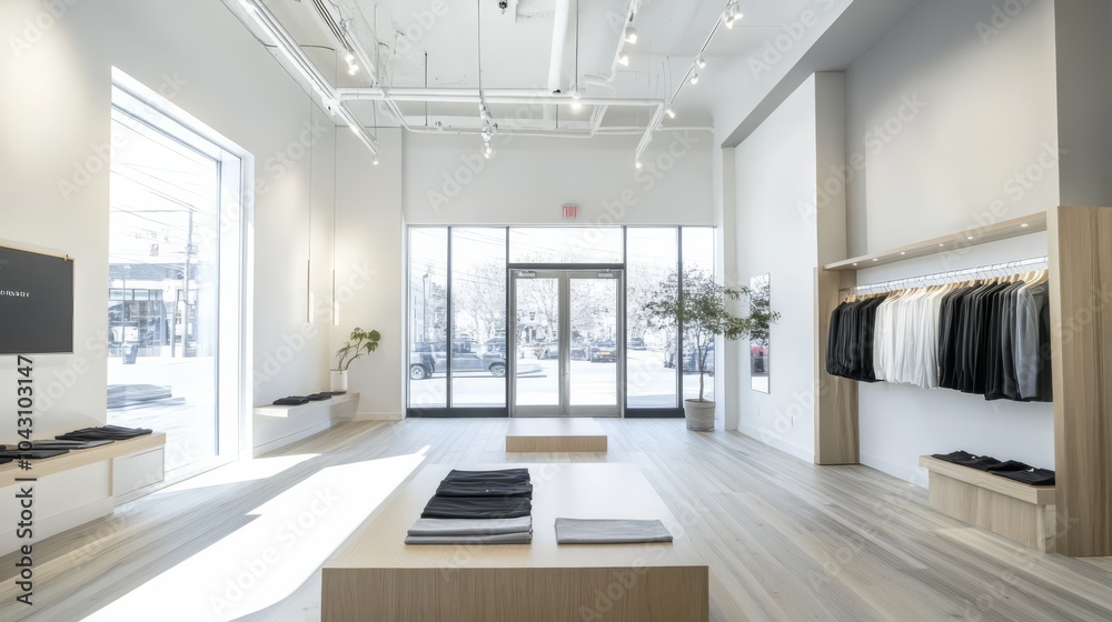 Modern Minimalist Clothing Store Interior Modern Minimalist Clothing Store Interior