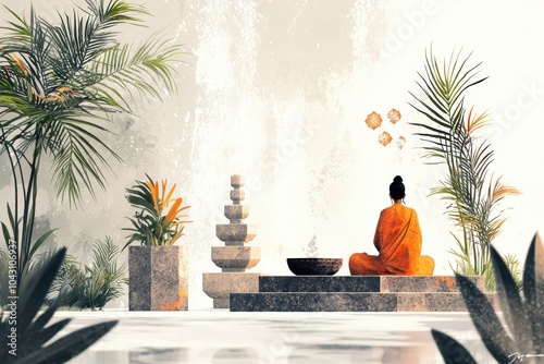 Tranquil journey a traveler's retreat in nature