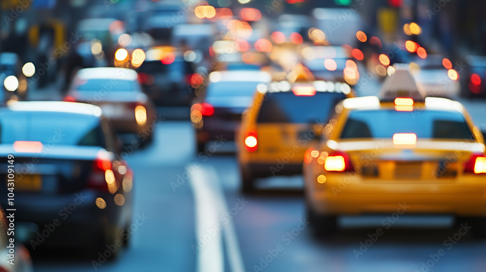 Traffic congestion at a busy urban intersection