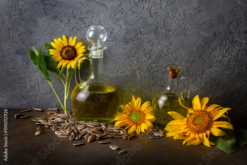 Sunflower, sunflower oil an...