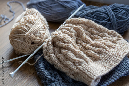 Knitting and knitting needl...