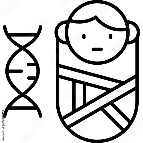 Baby DNA Icon