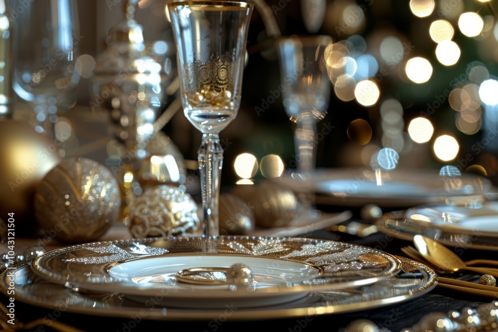 Elegant New Year Table Setup Elegant New Year Table Setup