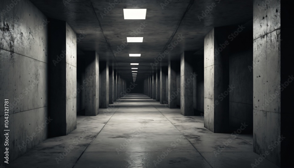 scary liminal space corridor