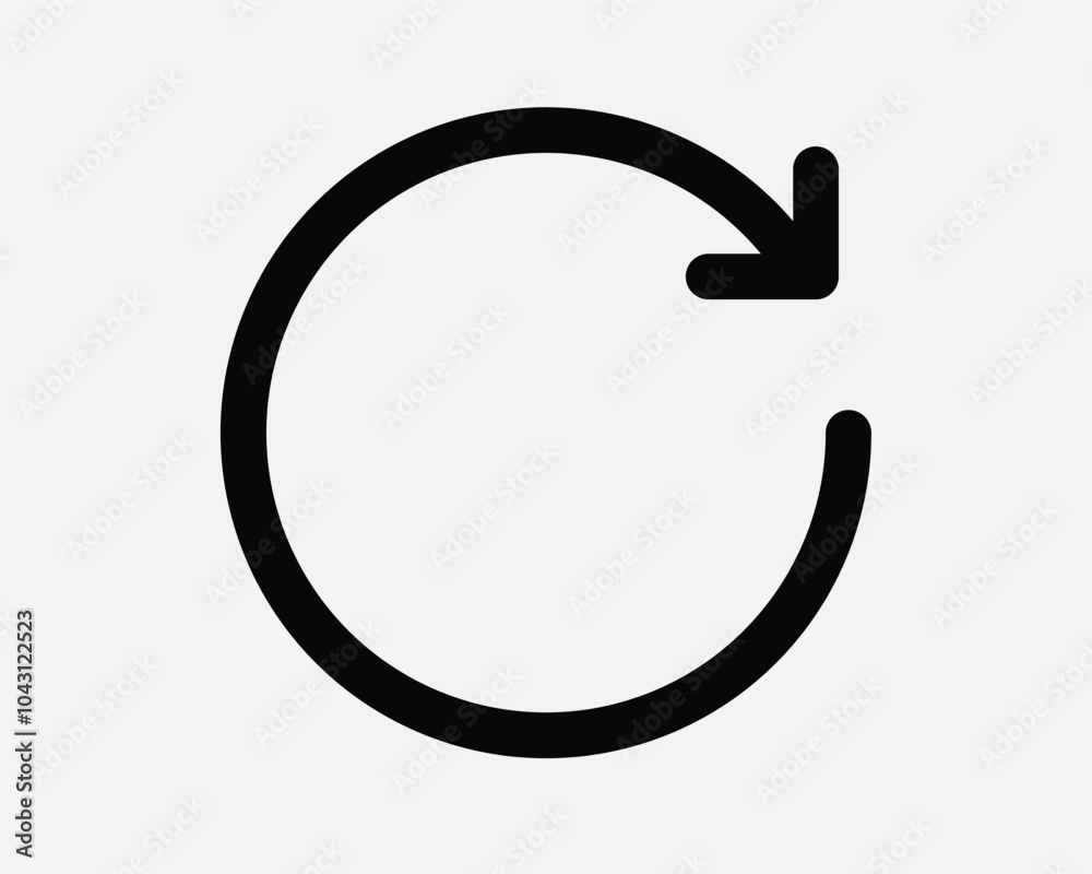 Circular Arrow Repeat Again Refresh Loop Recycle Cycle Round Circle Path Route Spin Spinning Reuse Reset Sync Sign Icon Shape Outline Black White Vector Circular Arrow Repeat Again Refresh Loop Recycle Cycle Round Circle Path Route Spin Spinning Reuse Reset Sync Sign Icon Shape Outline Black White Vector