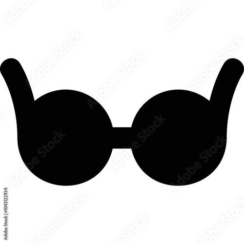 Simple vector icon glasses