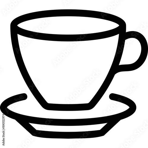 Simple vector icon espresso cup