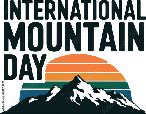 international mountain day vector design