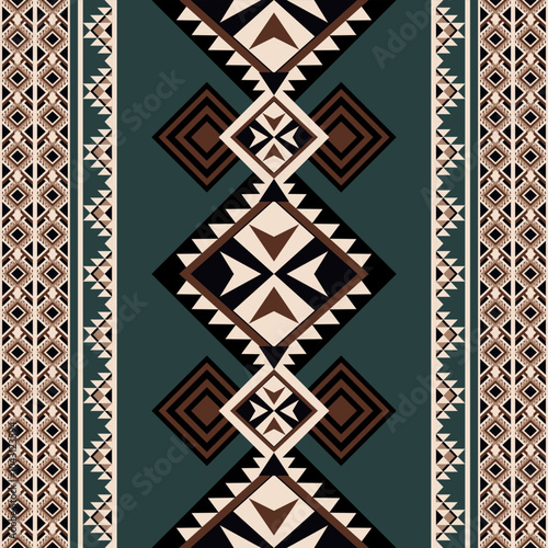 Native American geometric ethnic pattern, Mexican style. Aztec ornament print.