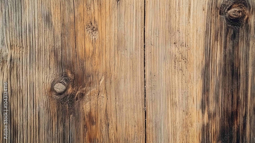 Naklejka premium Light brown wood material texture, natural background, macro photography