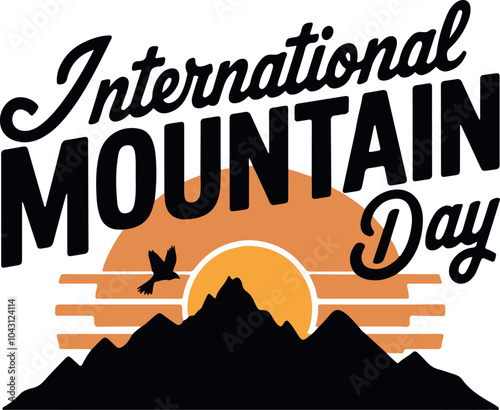 international mountain day vector design