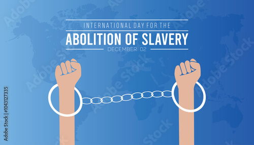 International Day for the Abolition of Slavery is observed every year on December. People Awareness concept. background, placard, banner template Vector illustration design.