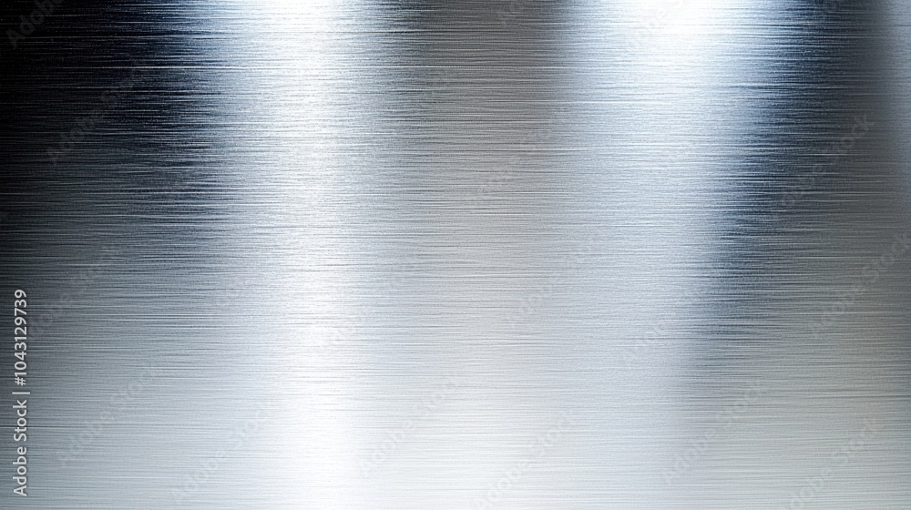 Flat, brushed steel background in soft silver tones, with a subtle, horizontal grain pattern. The metallic sheen adds a contemporary, industrial look, ideal for kitchens, bathrooms Flat, brushed steel background in soft silver tones, with a subtle, horizontal grain pattern. The metallic sheen adds a contemporary, industrial look, ideal for kitchens, bathrooms