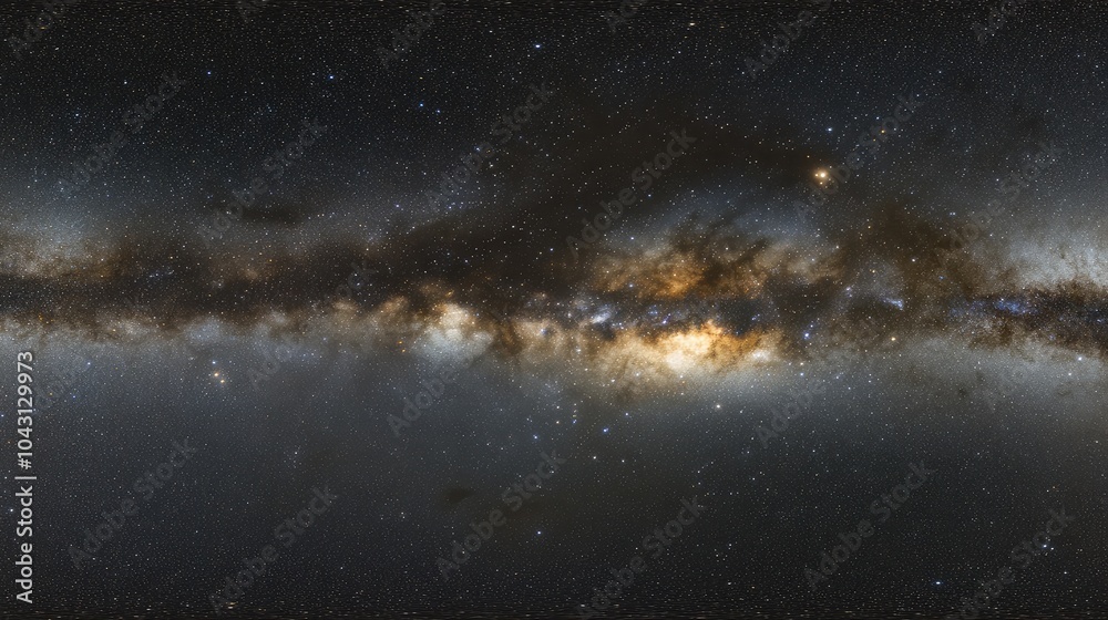Fototapeta premium Stunning View of the Milky Way Galaxy in Night Sky