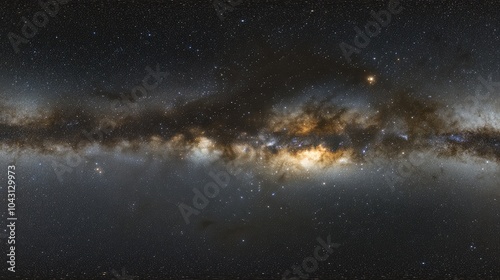 Stunning View of the Milky Way Galaxy in Night Sky