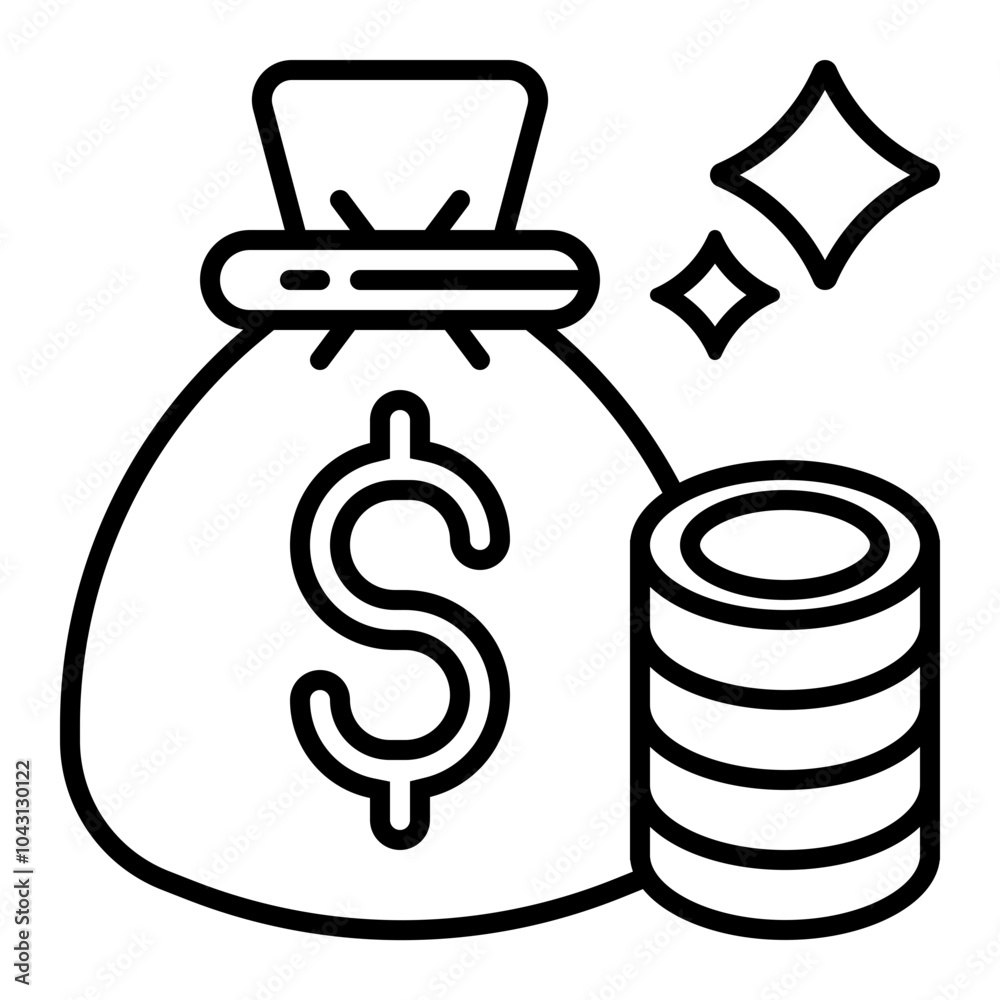 bag with money bag with money