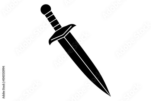 dagger silhouette vector