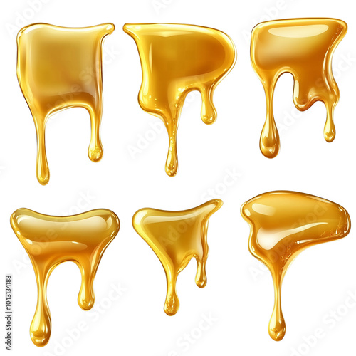 honey isolated on transparent background