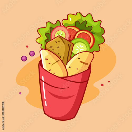 shawarma illustration