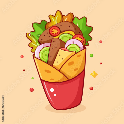 shawarma illustration