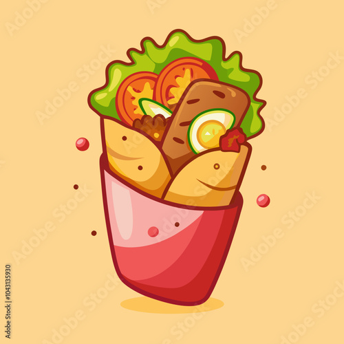 shawarma illustration