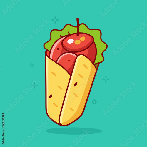 shawarma illustration
