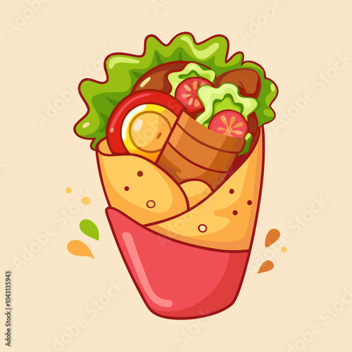 shawarma illustration