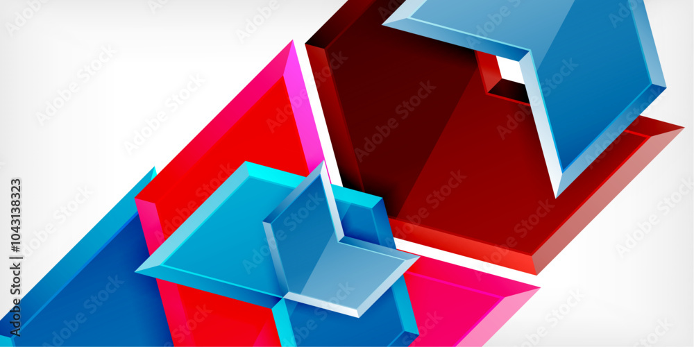 Technology dynamic arrow geometric background. Vector Illustration For Wallpaper, Banner, Background, Card, Book Illustration, landing page