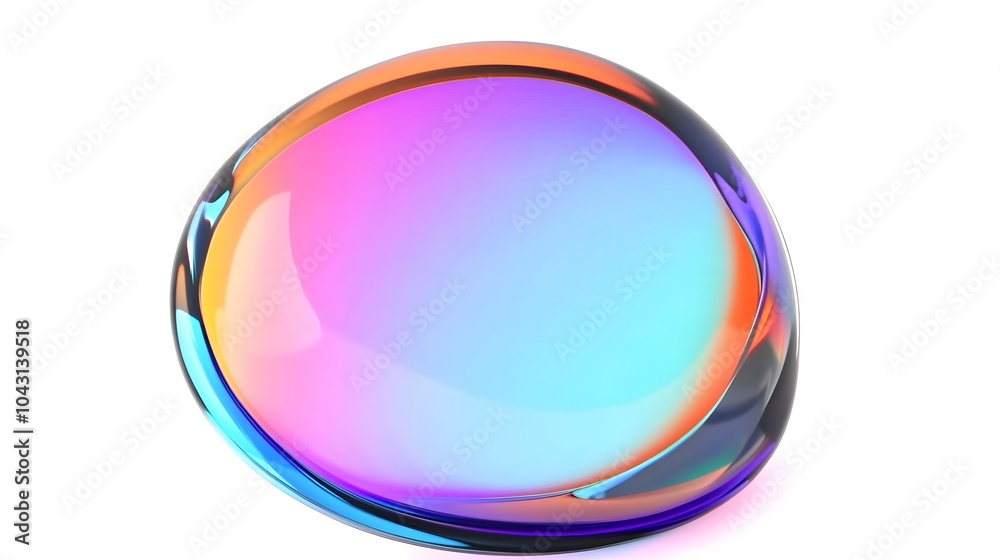 Abstract 3d render of colored bubble shape, modern background design Abstract 3d render of colored bubble shape, modern background design