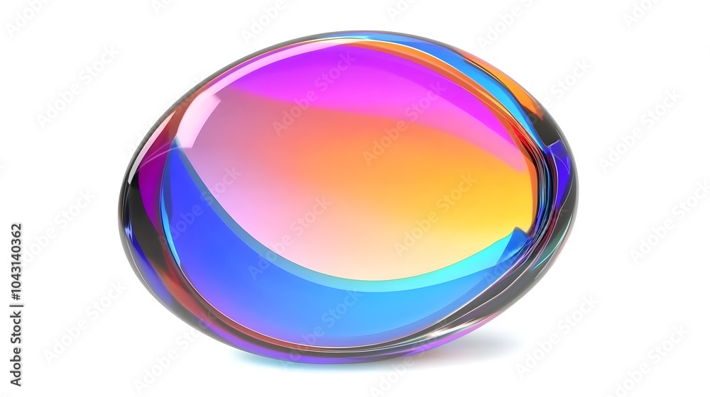 Abstract 3d render of colored bubble shape, modern background design Abstract 3d render of colored bubble shape, modern background design