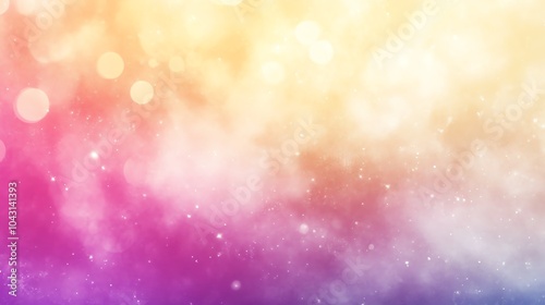 Colorful abstract background with soft bokeh effects and gradients.