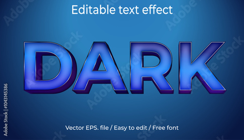  Dark editable text effect
