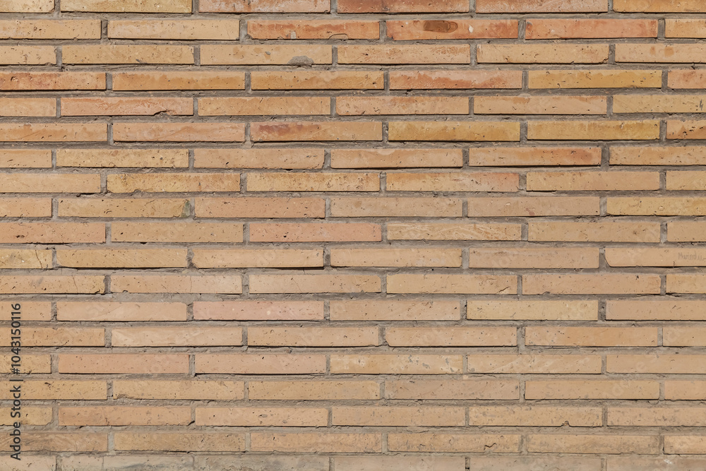 Obraz premium Sand colored mosque brick wall texture