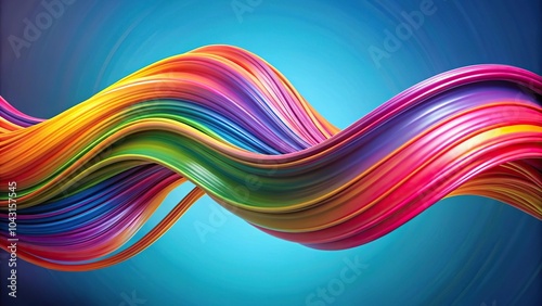 Dynamic colorful paint flow in abstract background